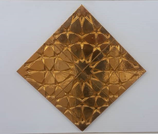 آجر اسلیمی طلایی نماچین